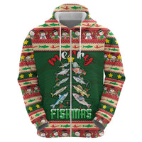 Fishing Christmas Hoodie Merry Fishmas - Wonder Print Shop