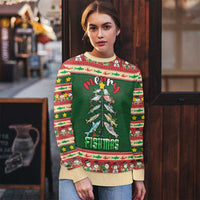 Fishing Christmas Ugly Christmas Sweater Merry Fishmas - Wonder Print Shop