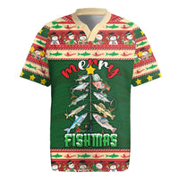 Fishing Christmas Rugby Jersey Merry Fishmas - Wonder Print Shop