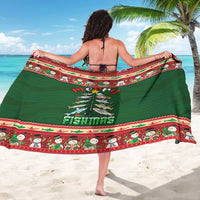 Fishing Christmas Sarong Merry Fishmas - Wonder Print Shop