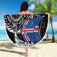 Viking Iceland Beach Blanket Icelander Viking Ship