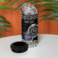 Personalized Viking Iceland 4 in 1 Can Cooler Tumbler Icelander Viking Ship