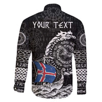 Personalized Viking Iceland Family Matching Off The Shoulder Long Sleeve Dress and Hawaiian Shirt Icelander Viking Ship