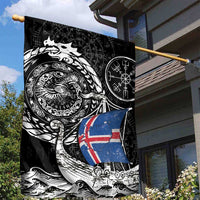 Viking Iceland Garden Flag Icelander Viking Ship