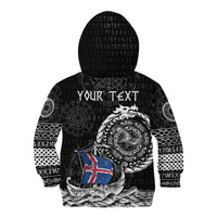 Personalized Viking Iceland Kid Hoodie Icelander Viking Ship