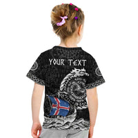 Personalized Viking Iceland Kid T Shirt Icelander Viking Ship