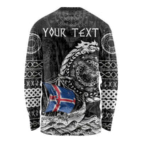 Personalized Viking Iceland Long Sleeve Shirt Icelander Viking Ship