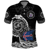 Personalized Viking Iceland Polo Shirt Icelander Viking Ship