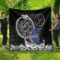Viking Iceland Quilt Icelander Viking Ship