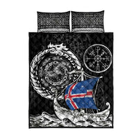 Viking Iceland Quilt Bed Set Icelander Viking Ship