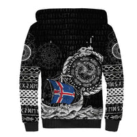 Personalized Viking Iceland Sherpa Hoodie Icelander Viking Ship