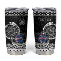 Personalized Viking Iceland Tumbler Cup Icelander Viking Ship