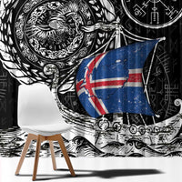 Viking Iceland Window Curtain Icelander Viking Ship