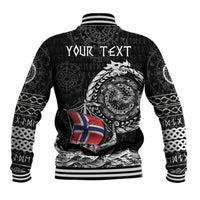 Personalized Viking Norway Baseball Jacket Norwegian Viking Ship