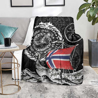 Viking Norway Blanket Norwegian Viking Ship