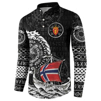 Personalized Viking Norway Button Sweatshirt Norwegian Viking Ship