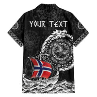 Personalized Viking Norway Family Matching Off The Shoulder Long Sleeve Dress and Hawaiian Shirt Norwegian Viking Ship
