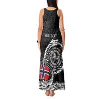 Personalized Viking Norway Tank Maxi Dress Norwegian Viking Ship