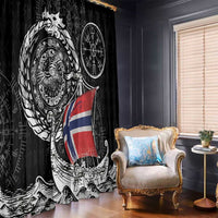 Viking Norway Window Curtain Norwegian Viking Ship