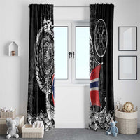 Viking Norway Window Curtain Norwegian Viking Ship