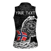 Personalized Viking Norway Women Sleeveless Polo Shirt Norwegian Viking Ship