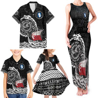 Personalized Viking Greenland Family Matching Tank Maxi Dress and Hawaiian Shirt Greenlander Viking Ship