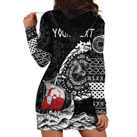 Personalized Viking Greenland Hoodie Dress Greenlander Viking Ship
