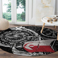 Viking Greenland Round Carpet Greenlander Viking Ship