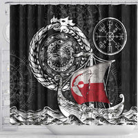 Viking Greenland Shower Curtain Greenlander Viking Ship