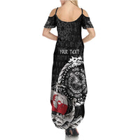 Personalized Viking Greenland Summer Maxi Dress Greenlander Viking Ship