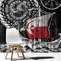 Viking Greenland Window Curtain Greenlander Viking Ship