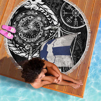 Viking Finland Beach Blanket Finnish Viking Ship