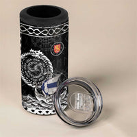 Personalized Viking Finland 4 in 1 Can Cooler Tumbler Finnish Viking Ship