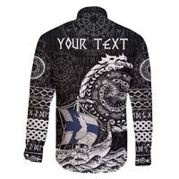 Personalized Viking Finland Family Matching Mermaid Dress and Hawaiian Shirt Finnish Viking Ship