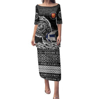 Personalized Viking Finland Family Matching Puletasi and Hawaiian Shirt Finnish Viking Ship