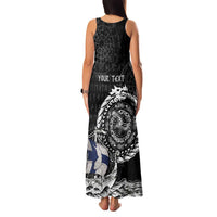 Personalized Viking Finland Family Matching Tank Maxi Dress and Hawaiian Shirt Finnish Viking Ship