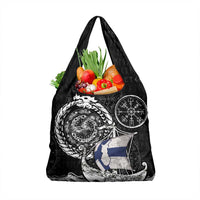 Viking Finland Grocery Bag Finnish Viking Ship