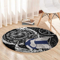 Viking Finland Round Carpet Finnish Viking Ship