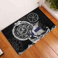 Viking Finland Rubber Doormat Finnish Viking Ship