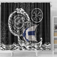Viking Finland Shower Curtain Finnish Viking Ship