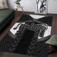 Ancient Scotland Area Rug Pictish Beast Celtic Knotwork