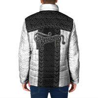 Ancient Scotland Padded Jacket Pictish Beast Celtic Knotwork