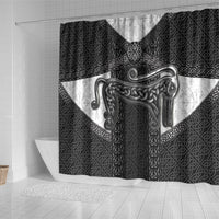 Ancient Scotland Shower Curtain Pictish Beast Celtic Knotwork