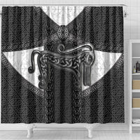Ancient Scotland Shower Curtain Pictish Beast Celtic Knotwork