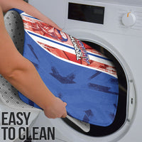 Paraguay Football Bathroom Set Trophy Grunge Stripes