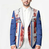 Custom Paraguay Football Blazer Trophy Grunge Stripes