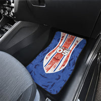 Custom Paraguay Football Car Mats Trophy Grunge Stripes