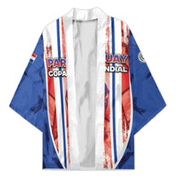Custom Paraguay Football Kimono Trophy Grunge Stripes