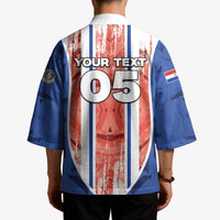 Custom Paraguay Football Kimono Trophy Grunge Stripes