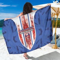 Paraguay Football Sarong Trophy Grunge Stripes